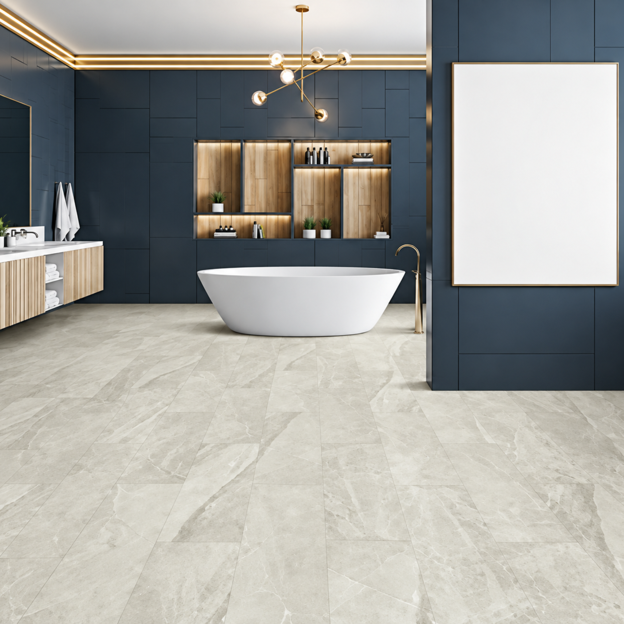 Braddock luxury vinyl plank room scene