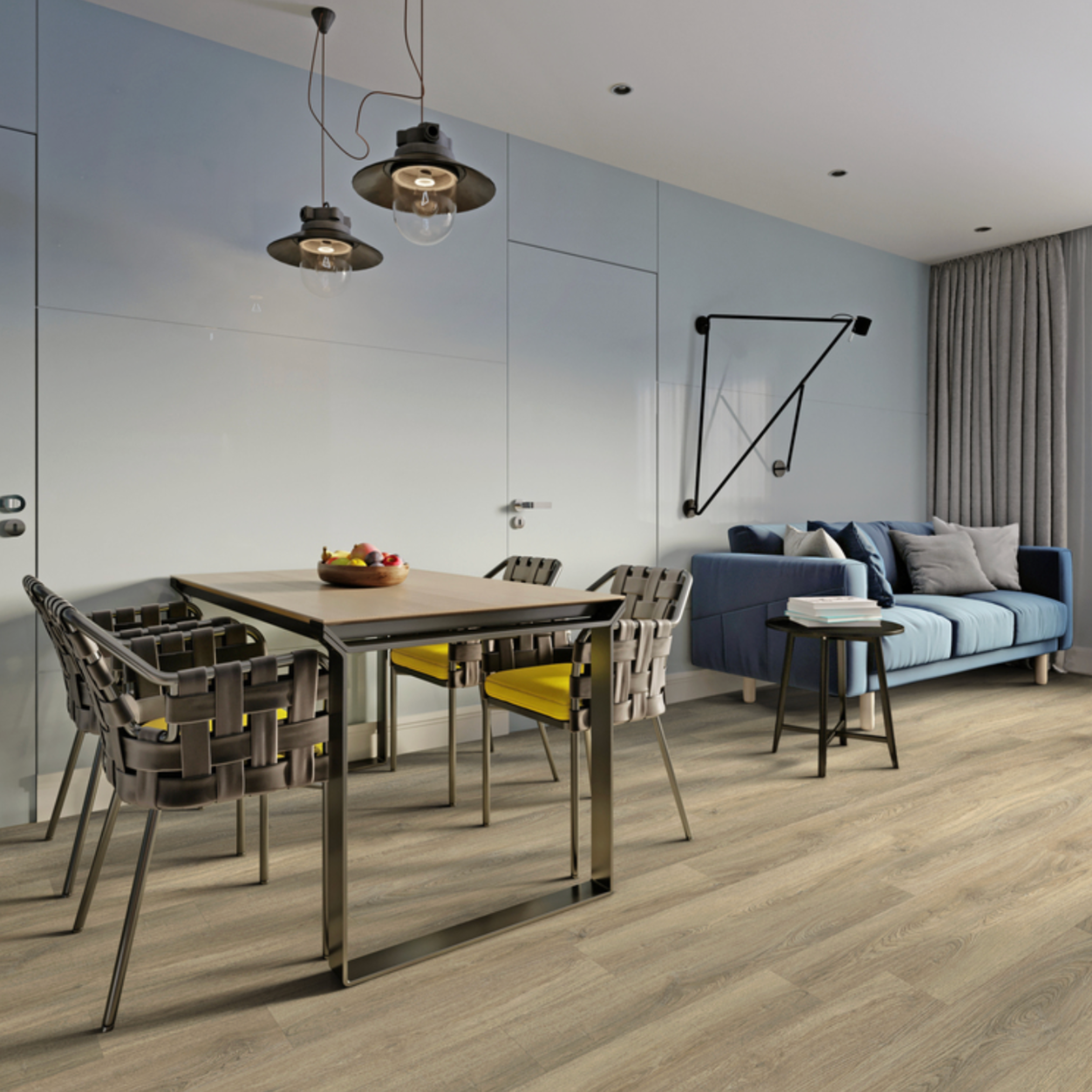 Finley luxury vinyl plank room scene