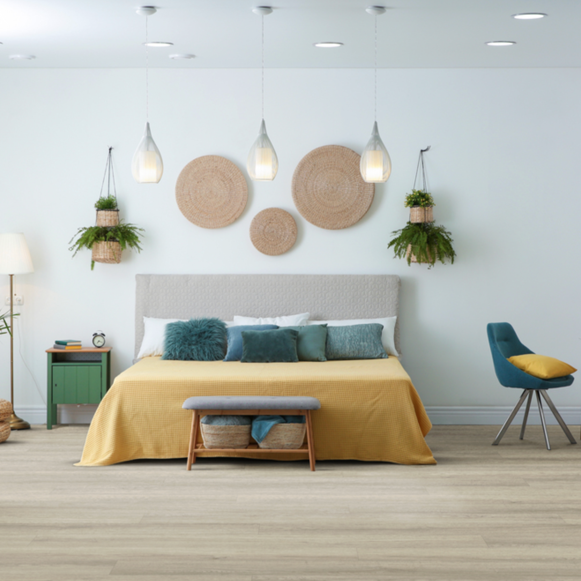 Gladwin luxury vinyl plank room scene