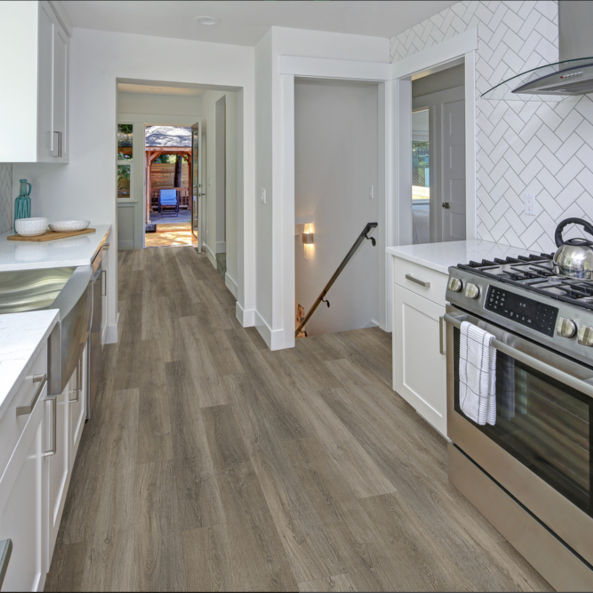 Hawkins luxury vinyl plank room scene