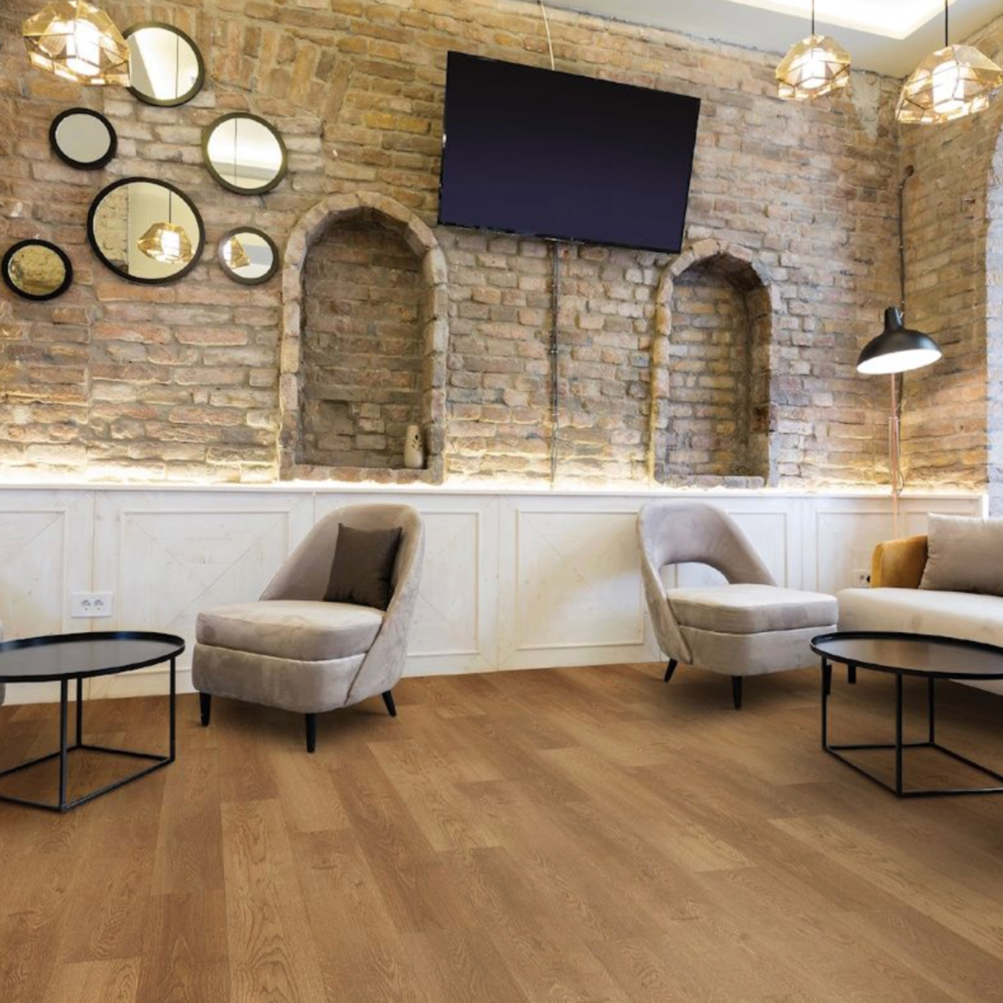 Mozer luxury vinyl plank room scene