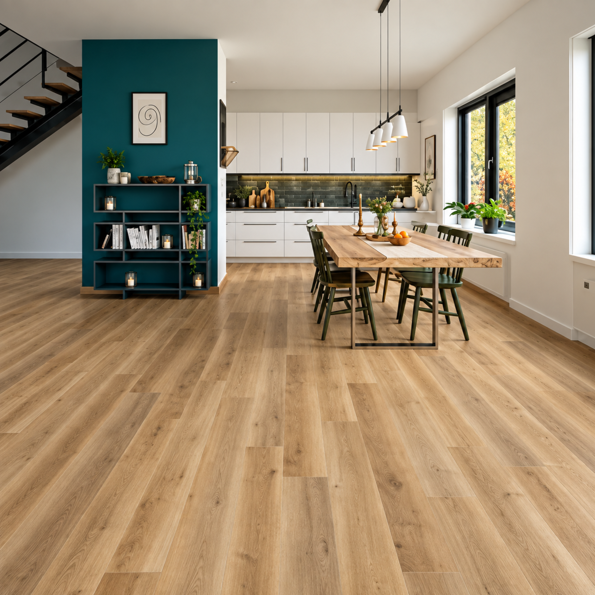 Whitmer luxury vinyl plank room scene